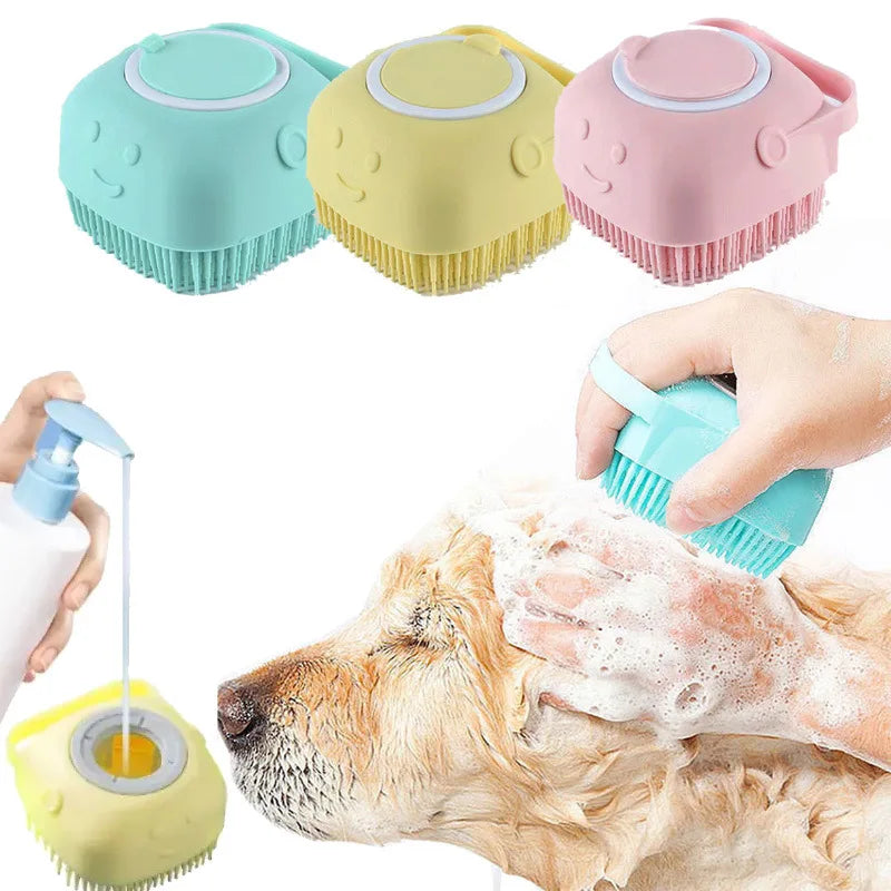 Petvora Soft Silicone Pet Bath Massage Brush Gloves