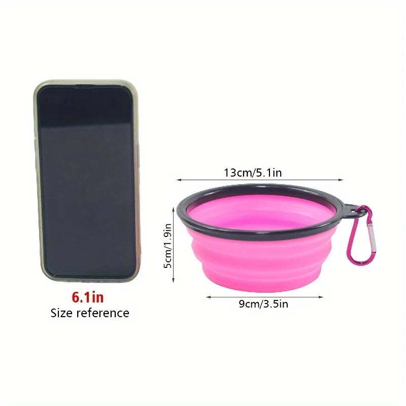 Portable Foldable Dog Travel Bowl for Food & Water